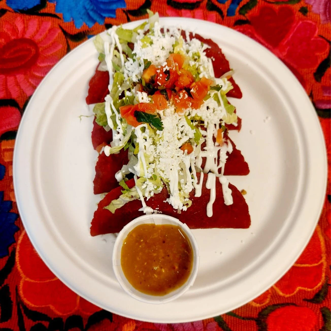 Tacos al pastor and carnitas at PiKanté inside Bountiful Farmers Market Edmonton