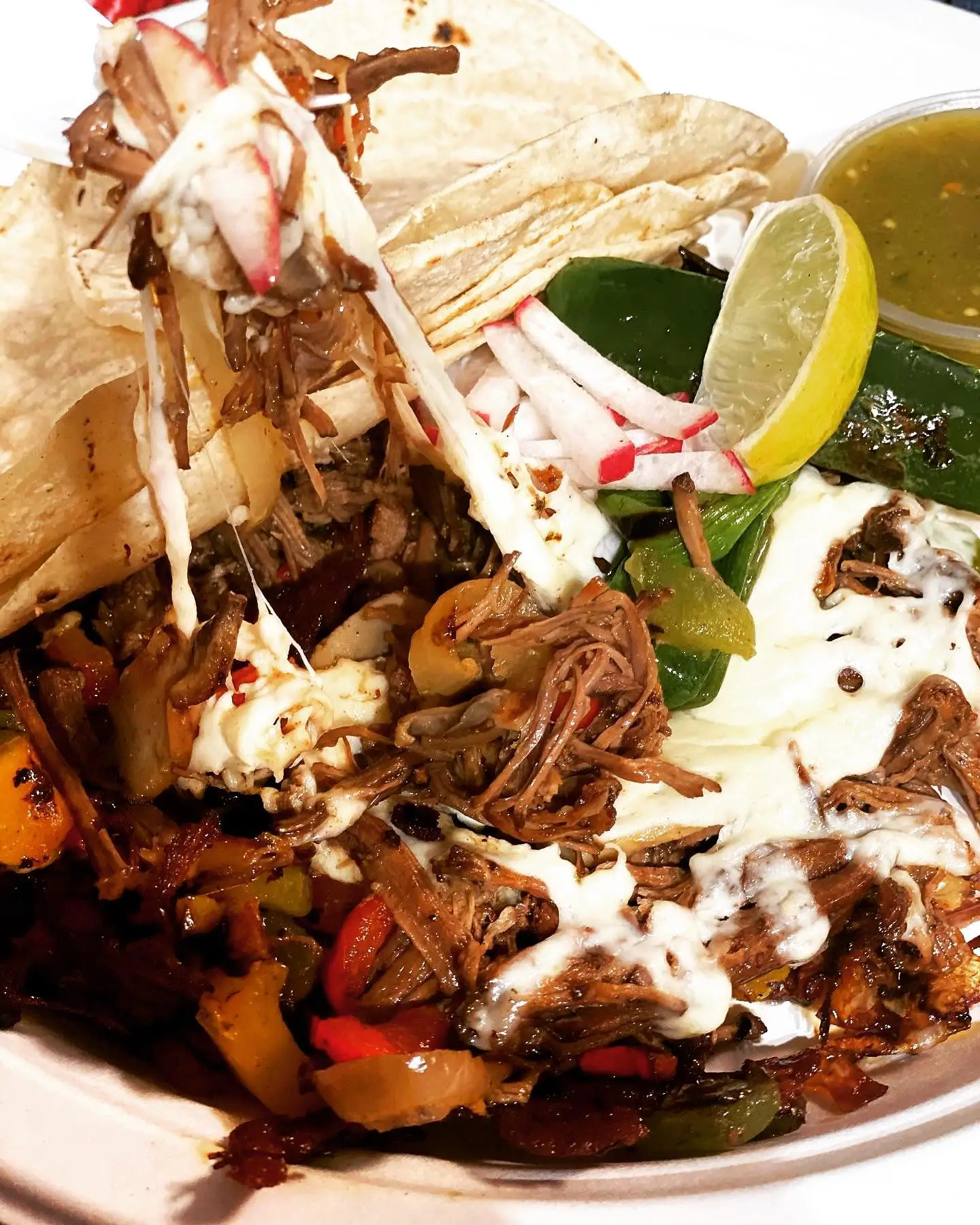 Carnitas and mole at PiKant&eacute; Edmonton - slow-cooked pork with rich mole sauce
